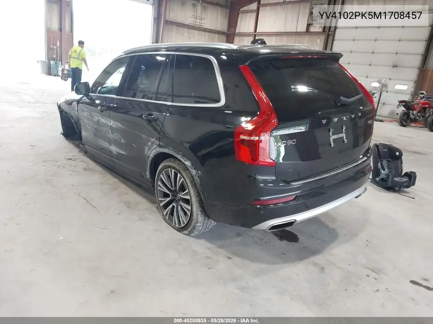 2021 Volvo Xc90 T5 Momentum 7 Passenger VIN: YV4102PK5M1708457 Lot: 45205935