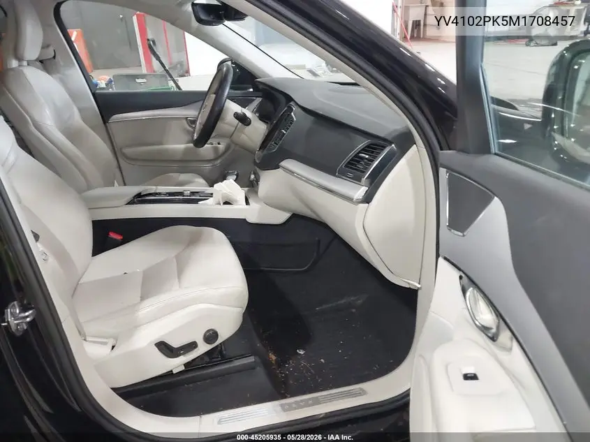 2021 Volvo Xc90 T5 Momentum 7 Passenger VIN: YV4102PK5M1708457 Lot: 45205935