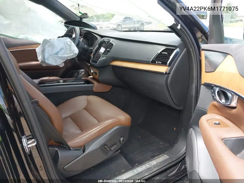 2021 Volvo Xc90 T6 Momentum 7 Passenger VIN: YV4A22PK6M1771075 Lot: 45367525