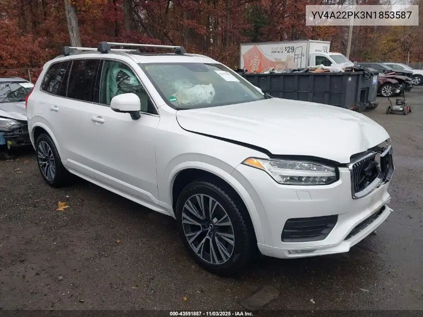 YV4A22PK3N1853587 2022 Volvo Xc90 T6 Momentum 7 Passenger