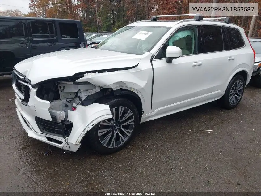 YV4A22PK3N1853587 2022 Volvo Xc90 T6 Momentum 7 Passenger