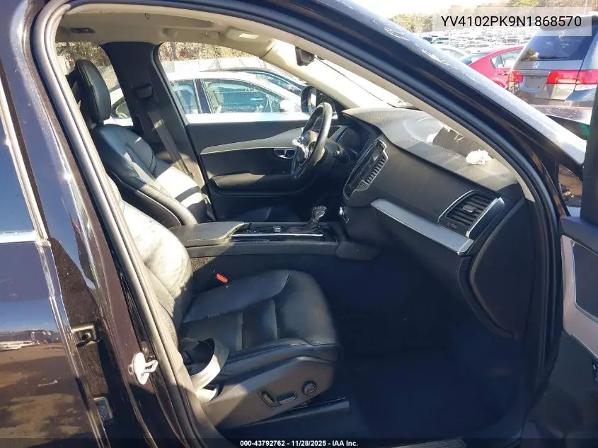 YV4102PK9N1868570 2022 Volvo Xc90 T5 Momentum 7 Passenger