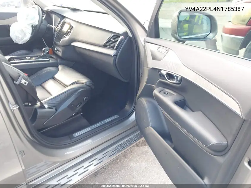 2022 Volvo Xc90 T6 Inscription 7 Passenger VIN: YV4A22PL4N1785387 Lot: 45189096