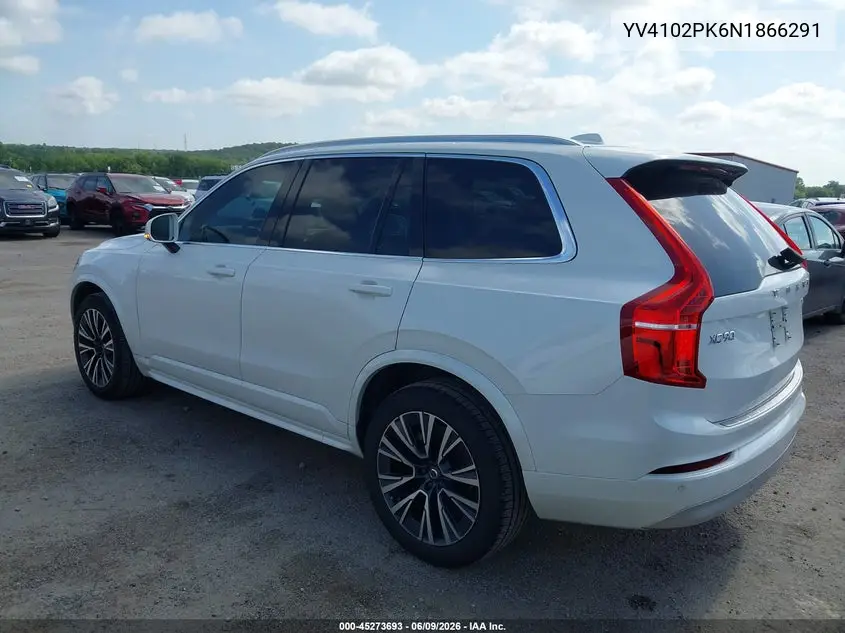 2022 Volvo Xc90 T5 Momentum 7 Passenger VIN: YV4102PK6N1866291 Lot: 45273693