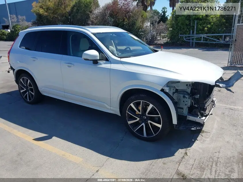 2022 Volvo Xc90 T6 Momentum 6 Passenger VIN: YV4A221K1N1786271 Lot: 45541591