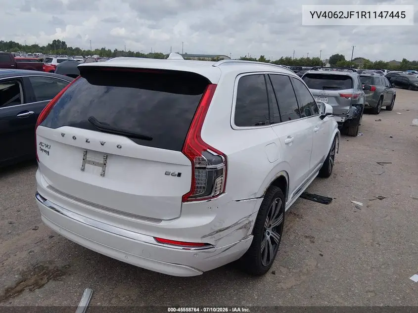 2024 Volvo Xc90 B6 Ultimate Bright Theme 6-Seater VIN: YV4062JF1R1147445 Lot: 45558764