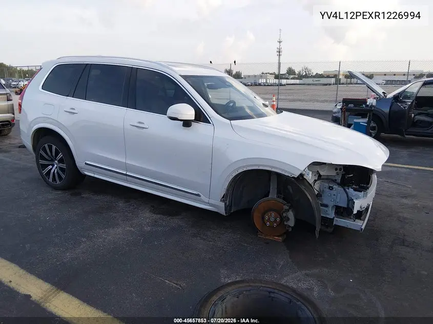 2024 Volvo Xc90 B5 Plus Bright Theme VIN: YV4L12PEXR1226994 Lot: 45657853