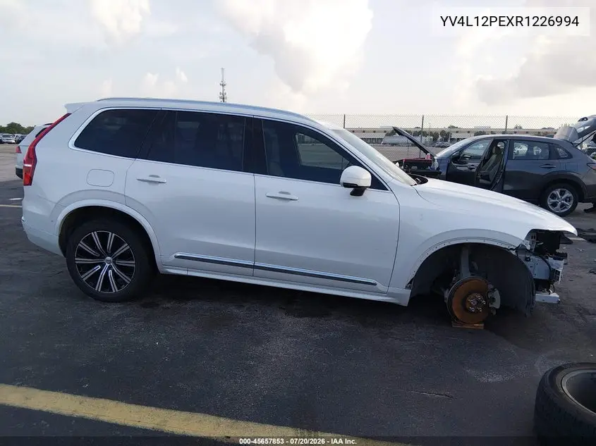 2024 Volvo Xc90 B5 Plus Bright Theme VIN: YV4L12PEXR1226994 Lot: 45657853