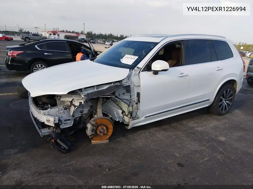 2024 Volvo Xc90 B5 Plus Bright Theme VIN: YV4L12PEXR1226994 Lot: 45657853