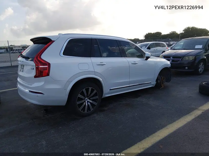 2024 Volvo Xc90 B5 Plus Bright Theme VIN: YV4L12PEXR1226994 Lot: 45657853