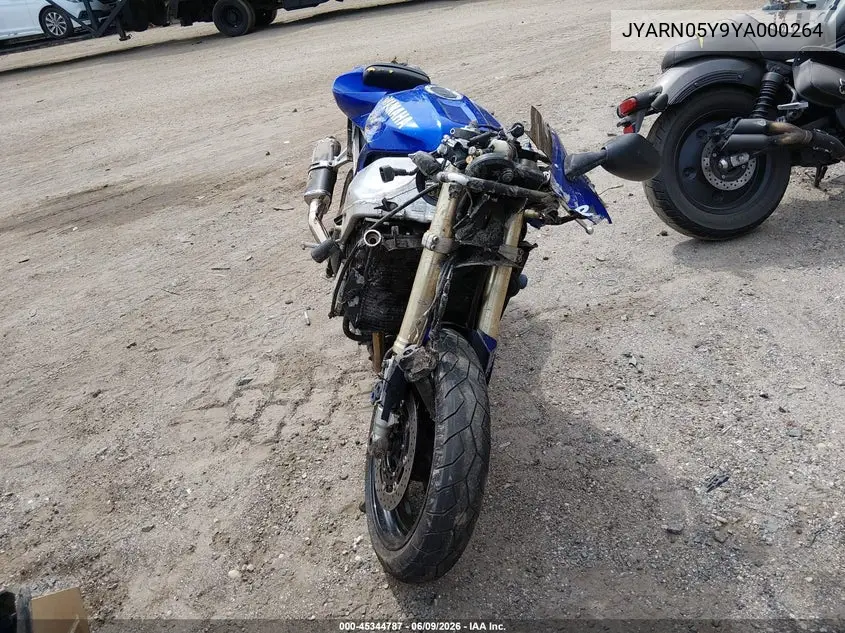 2000 Yamaha Yzfr1 VIN: JYARN05Y9YA000264 Lot: 45344787