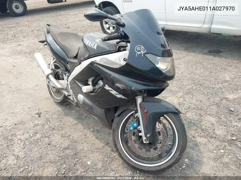 2001 Yamaha Yzf600 R VIN: JYA5AHE011A027970 Lot: 45652182