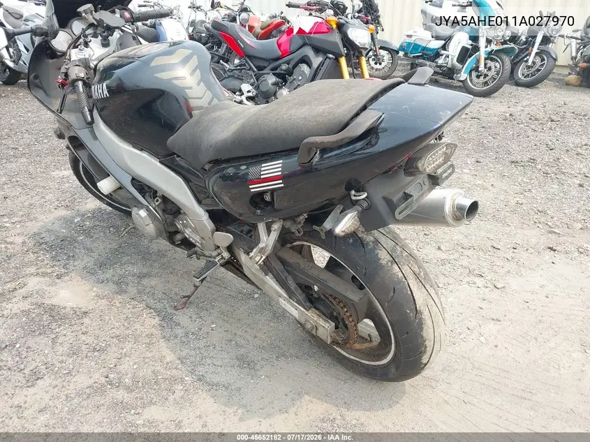 2001 Yamaha Yzf600 R VIN: JYA5AHE011A027970 Lot: 45652182