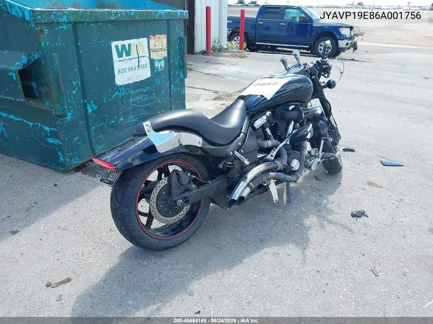 2006 Yamaha Xv1700 Pc VIN: JYAVP19E86A001756 Lot: 45464148
