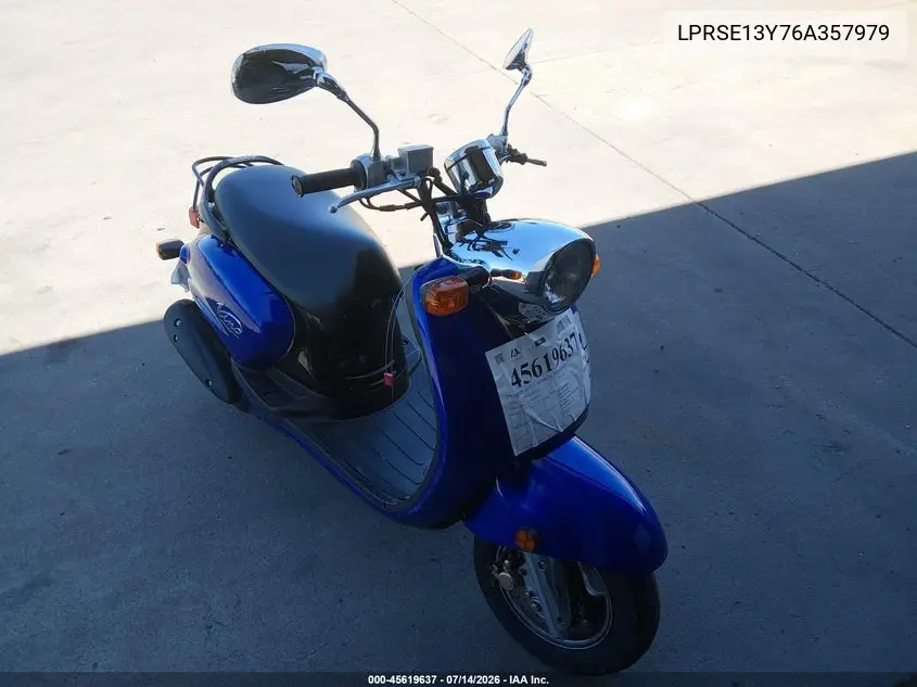 2006 Yamaha Yj125 VIN: LPRSE13Y76A357979 Lot: 45619637