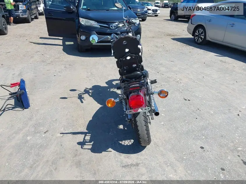 2007 Yamaha Xv250 VIN: JYAVG04E87A004725 Lot: 45532334