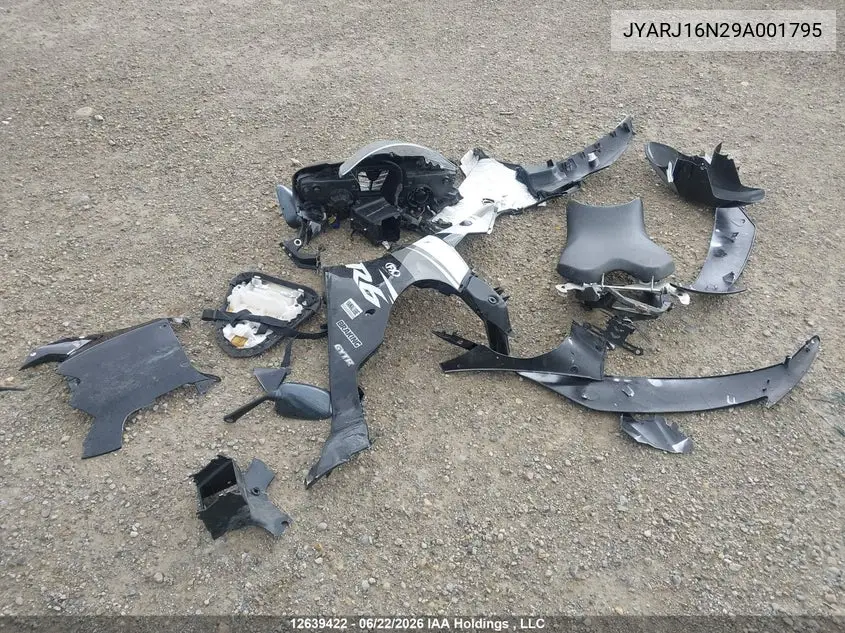 2009 Yamaha Yzfr6 VIN: JYARJ16N29A001795 Lot: 12639422
