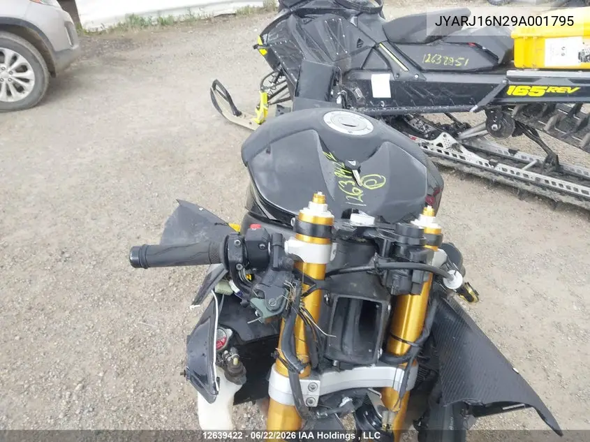2009 Yamaha Yzfr6 VIN: JYARJ16N29A001795 Lot: 12639422