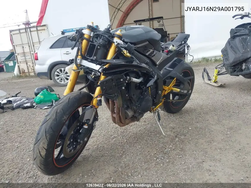 2009 Yamaha Yzfr6 VIN: JYARJ16N29A001795 Lot: 12639422