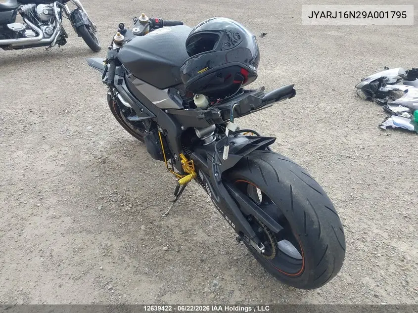 2009 Yamaha Yzfr6 VIN: JYARJ16N29A001795 Lot: 12639422