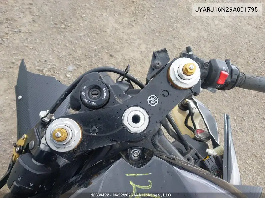 2009 Yamaha Yzfr6 VIN: JYARJ16N29A001795 Lot: 12639422