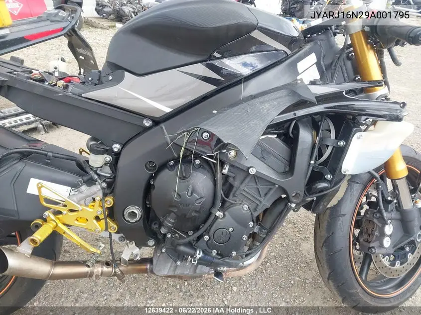 2009 Yamaha Yzfr6 VIN: JYARJ16N29A001795 Lot: 12639422