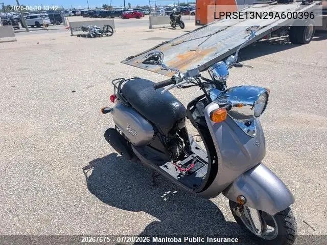 2009 Yamaha Xc125 VIN: LPRSE13N29A600396 Lot: 20267675