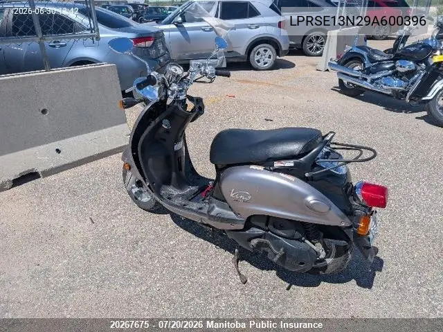 2009 Yamaha Xc125 VIN: LPRSE13N29A600396 Lot: 20267675