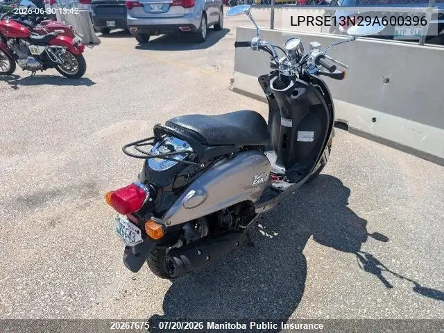 2009 Yamaha Xc125 VIN: LPRSE13N29A600396 Lot: 20267675