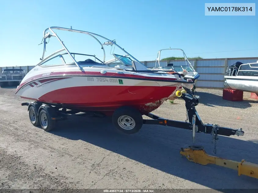 2014 Yamaha Other VIN: YAMC0178K314 Lot: 45537134