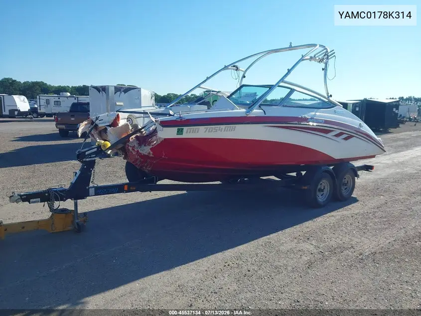 2014 Yamaha Other VIN: YAMC0178K314 Lot: 45537134