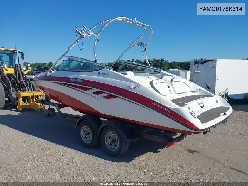 2014 Yamaha Other VIN: YAMC0178K314 Lot: 45537134