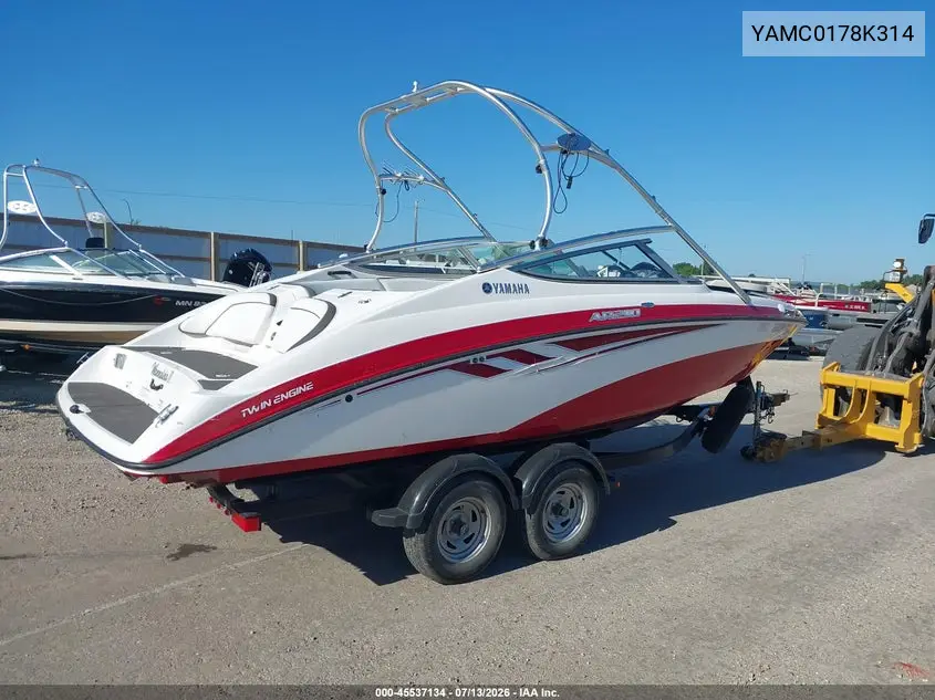 2014 Yamaha Other VIN: YAMC0178K314 Lot: 45537134
