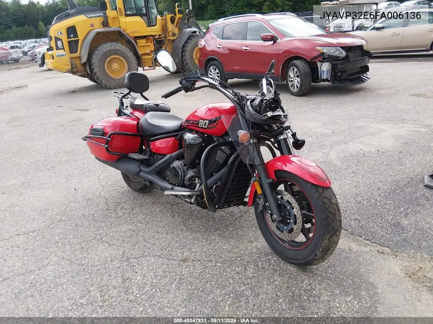 2015 Yamaha Xvs1300 Ct/Ctb VIN: JYAVP32E6FA006136 Lot: 45347933