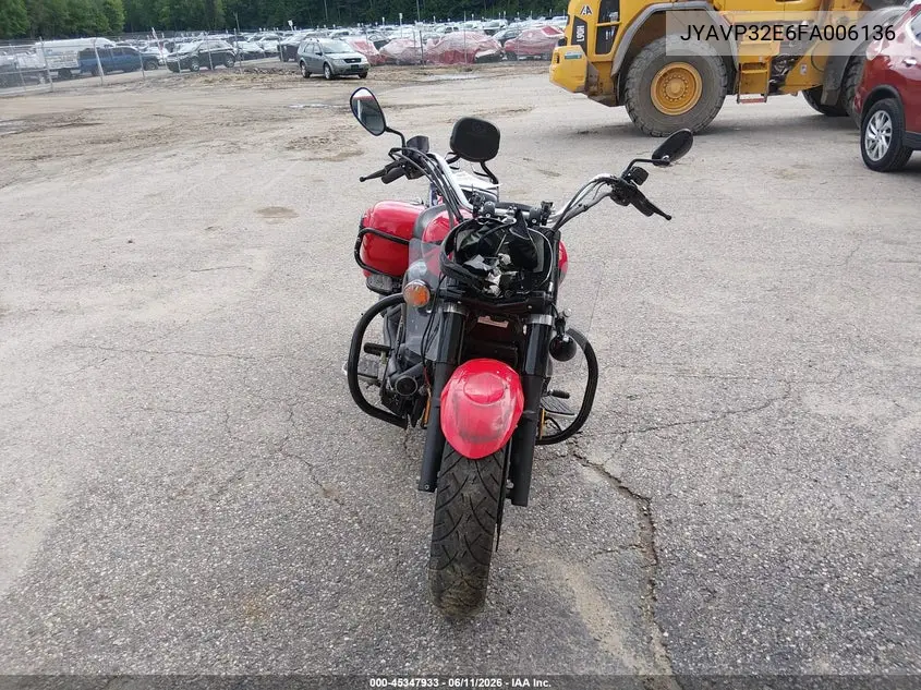 2015 Yamaha Xvs1300 Ct/Ctb VIN: JYAVP32E6FA006136 Lot: 45347933