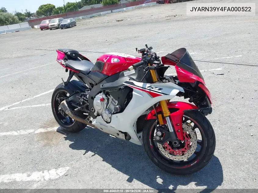 2015 Yamaha Yzfr1 C VIN: JYARN39Y4FA000522 Lot: 45402118