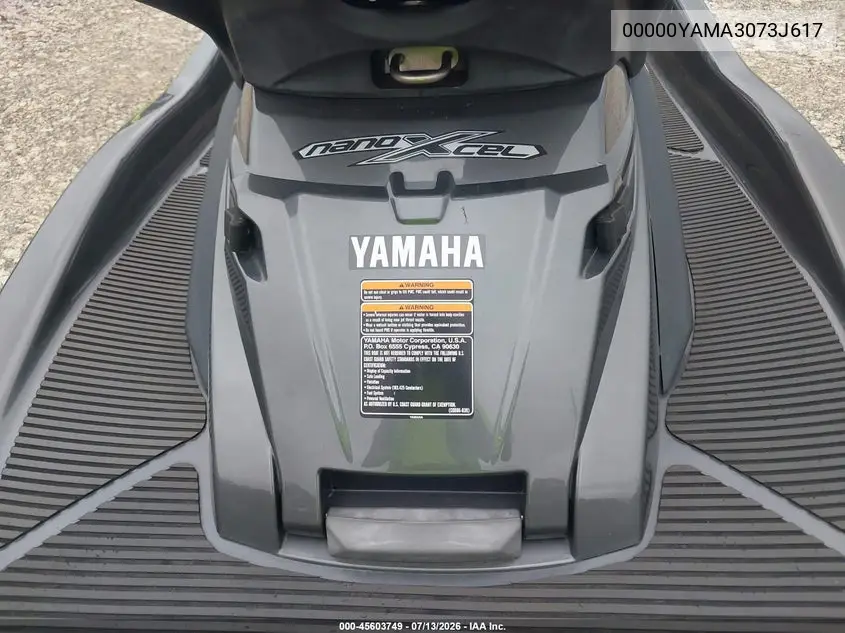 2017 Yamaha Waverunner VIN: 00000YAMA3073J617 Lot: 45603749