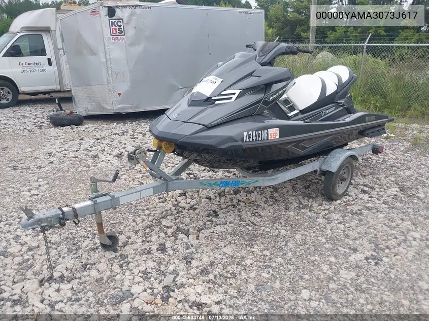 2017 Yamaha Waverunner VIN: 00000YAMA3073J617 Lot: 45603749