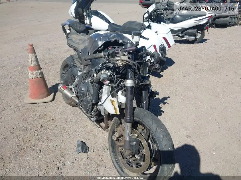 2018 Yamaha Yzfr6 C VIN: JYARJ28Y0JA001716 Lot: 45340895