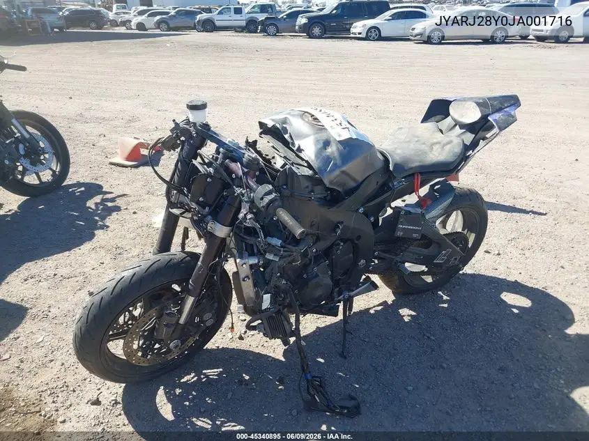 2018 Yamaha Yzfr6 C VIN: JYARJ28Y0JA001716 Lot: 45340895
