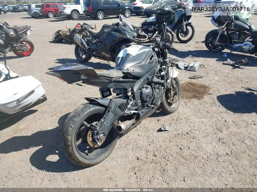 2018 Yamaha Yzfr6 C VIN: JYARJ28Y0JA001716 Lot: 45340895