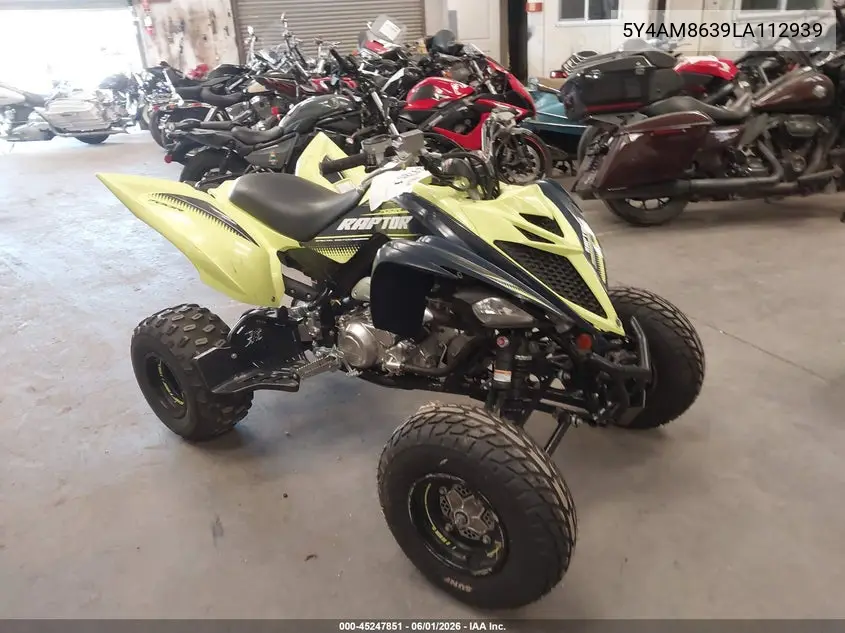 2020 Yamaha Yfm700 R VIN: 5Y4AM8639LA112939 Lot: 45247851