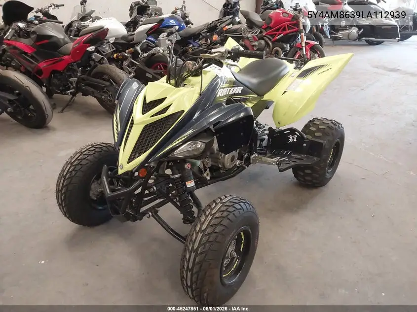 2020 Yamaha Yfm700 R VIN: 5Y4AM8639LA112939 Lot: 45247851