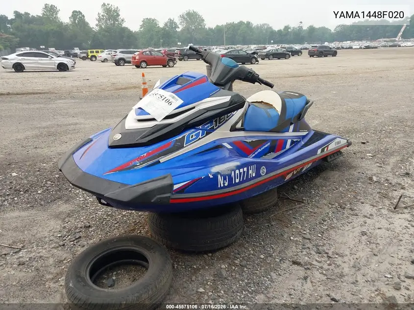 2020 Yamaha Gp1800 VIN: YAMA1448F020 Lot: 45575106