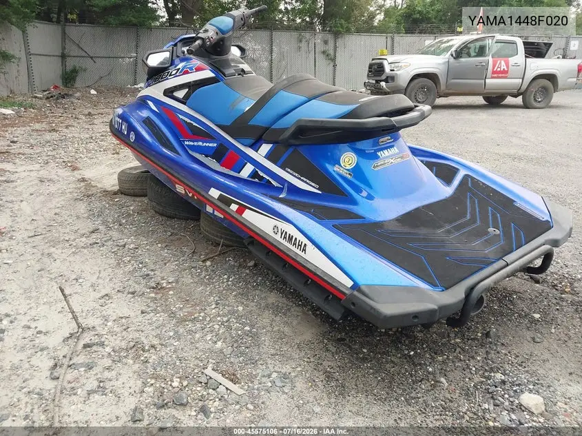 2020 Yamaha Gp1800 VIN: YAMA1448F020 Lot: 45575106