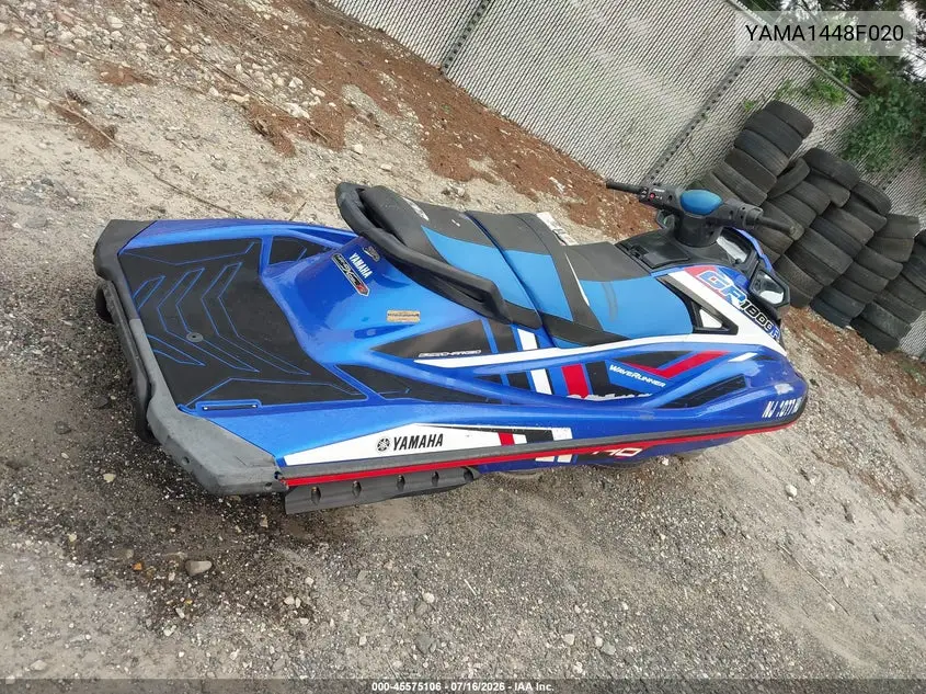 2020 Yamaha Gp1800 VIN: YAMA1448F020 Lot: 45575106