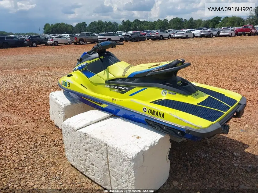 2020 Yamaha Exr VIN: YAMA0916H920 Lot: 45634325