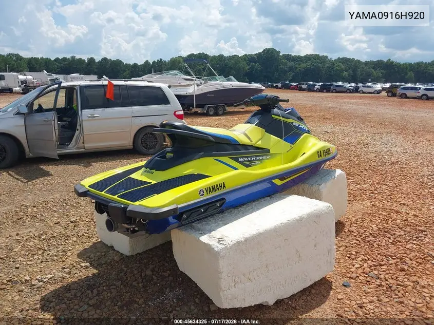 2020 Yamaha Exr VIN: YAMA0916H920 Lot: 45634325