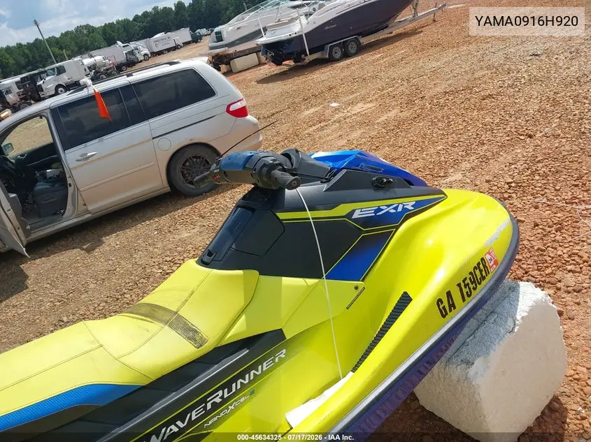 2020 Yamaha Exr VIN: YAMA0916H920 Lot: 45634325