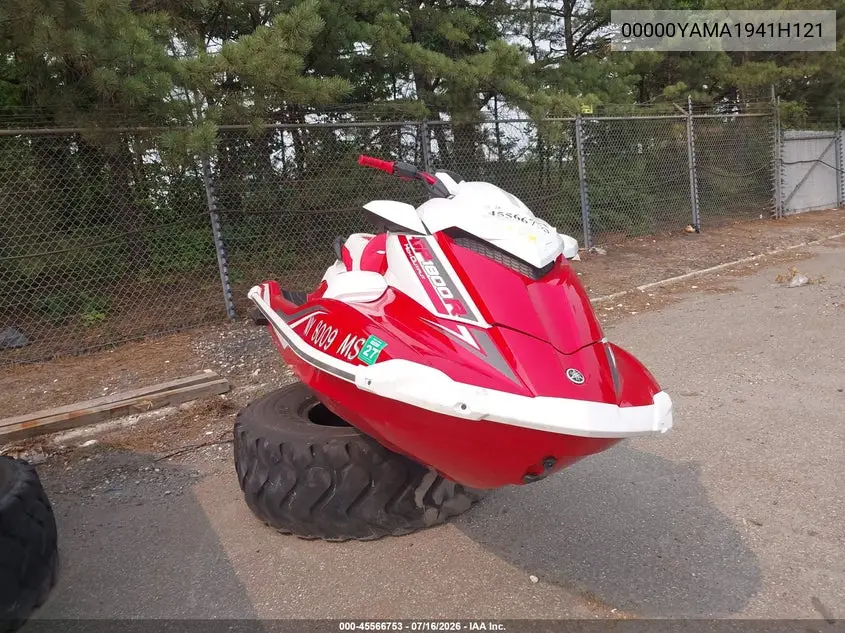 2021 Yamaha Gp1800 VIN: 00000YAMA1941H121 Lot: 45566753